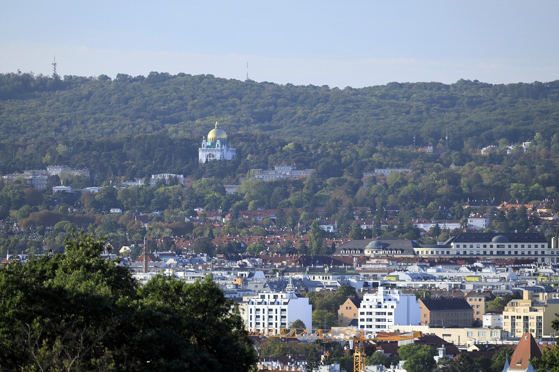 Kirche am Steinhof copper dome and white tiled façade, Vienna 14th district — photo guide by Best Alex Shots